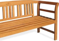 Casaria Tuinbank Rose - Eucalyptushout FSC®-Gecertificeerd Bruin -Tuinmeubelseries Winkel 1200x852