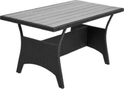 Casaria Polyrattan Tuinset - 15 Delig Voor 6 Personen – Crème Zwart -Tuinmeubelseries Winkel 1200x869 6