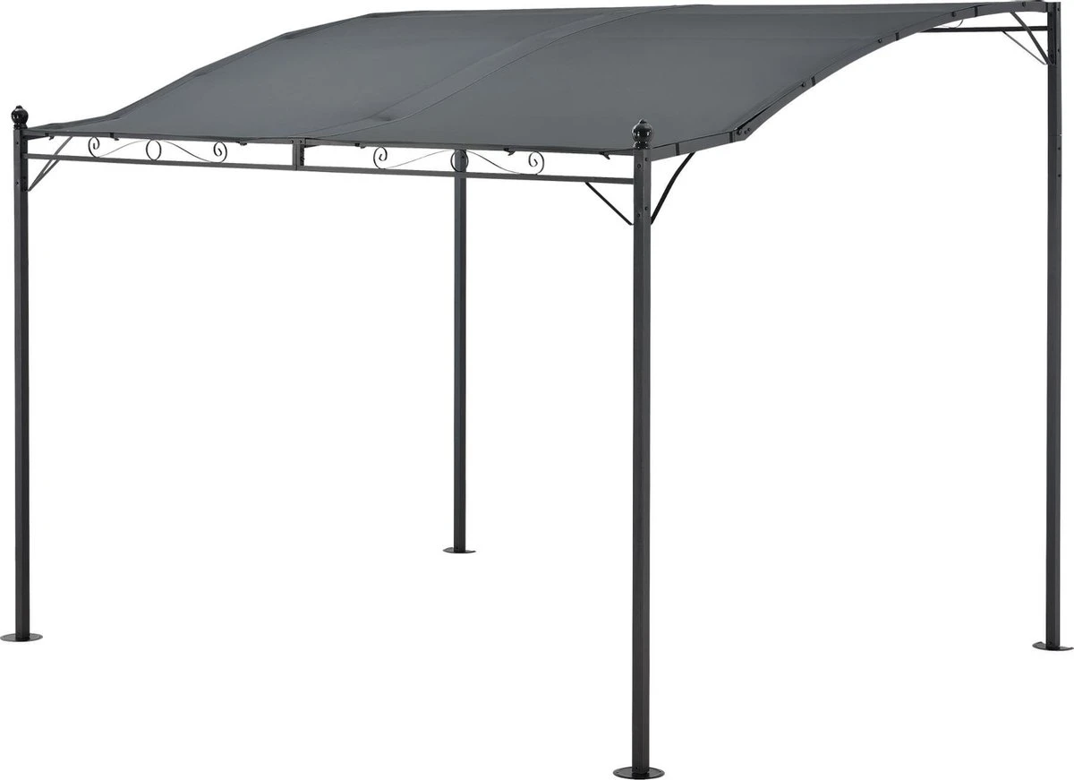 Pergola tuinpaviljoen 300x250x243 cm antraciet donkergrijs Pergola Tuinpaviljoen 300x250x243 Cm Antraciet Donkergrijs -Tuinmeubelseries Winkel