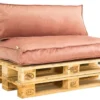 2L Home & Garden Rugkussen Velvet Oud Roze - 120 X 40cm