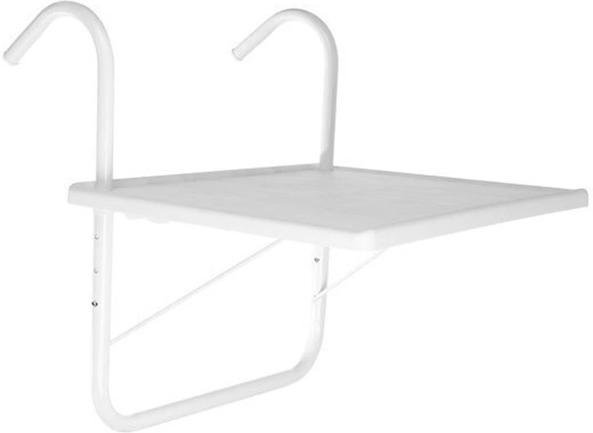 Luxe Inklapbare Balkontafel – 52 x 40 x 56cm – Wit – Hangend – Balkonbar – Balkontafels – Balkontafeltje – Hangtafel Balkon – Balcony Table – Voor aan het Balkon – Ophangbaar – Opklapbaar – Tafel – Inklapbaar – Buiten – Tafeltje – Klaptafel Luxe Inklapbare Balkontafel – 52 X 40 X 56cm – Wit – Hangend – Balkonbar – Balkontafels – Balkontafeltje – Hangtafel Balkon – Balcony Table – Voor Aan Het Balkon – Ophangbaar – Opklapbaar – Tafel – Inklapbaar – Buiten – Tafeltje – Klaptafel -Tuinmeubelseries Winkel