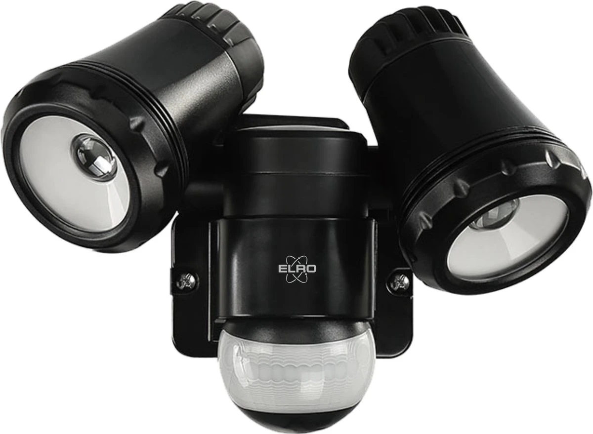 ELRO LF80 2-Kops LED Buitenlamp met Bewegingsmelder - 2x10W – 1400lm – IP54 Waterdicht - Zwart ELRO LF80 2-Kops LED Buitenlamp Met Bewegingsmelder - 2x10W – 1400lm – IP54 Waterdicht - Zwart -Tuinmeubelseries Winkel 1200x879 6