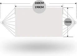 Dubbele Hangmat Zwart Met Spreidstok - 1 Of 2 Persoons - Lig Oppervlak 190x150cm - Lengte 260cm 6 Dubbele Hangmat Zwart Met Spreidstok - 1 Of 2 Persoons - Lig Oppervlak 190x150cm - Lengte 260cm -Tuinmeubelseries Winkel 1200x880 3