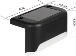 Merkloos Solar Led Lamp - Sfeervolle Tuinverlichting Op Zonne Energie - Waterdichte Tuinlampen Voor Balkon Trap Buiten - Warm Wit Licht - Buitenlamp - Trap Lamp - Oprit Lamp - Balkon Lamp - Buiten-sensor - Lamp Hek- Buitenverlichting - 4 Stuks -Tuinmeubelseries Winkel 1200x882 2