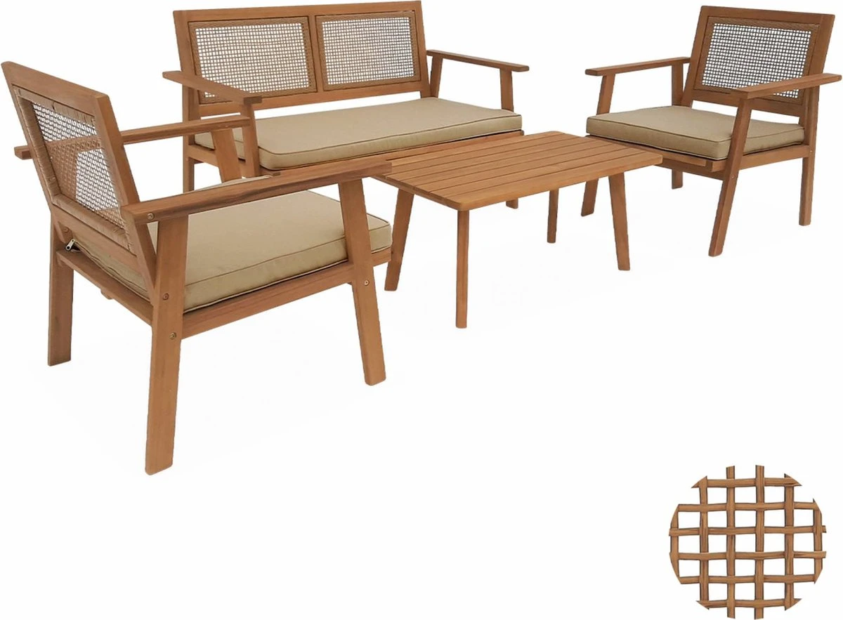 Tuinmeubelset 4 zitplaatsen + 1 salontafel l Alice's Garden Tuinmeubelset 4 Zitplaatsen + 1 Salontafel L Alice's Garden -Tuinmeubelseries Winkel 1200x883 1