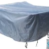 COVER UP HOC - Diamond Hoes Tuinmeubelen- 250x250x90 Cm - Tuinset Beschermhoes Waterdicht Met Stormbanden, Trekkoord En Afwaterings HOCCIE - Zilvergrijze Hoes Tuinmeubels