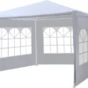Partytent 3x3m Budget Wit Met Drie Zijwanden