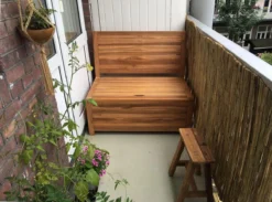 Kleine Teakhouten Tuinbank Met Opbergruimte - 100 X 60 X 90 Cm - Duurzaam Teakhout - Blijft Strak En Mooi - Sterke Constructie Om Lang Mee Te Gaan -Tuinmeubelseries Winkel 1200x891