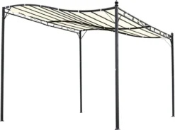 Outsunny Pergola Partytent Paviljoen Overkapping Tent Metaal Crème 297x297 Cm 84C-038 2 Outsunny Pergola Partytent Paviljoen Overkapping Tent Metaal Crème 297x297 Cm 84C-038 -Tuinmeubelseries Winkel 1200x896 1