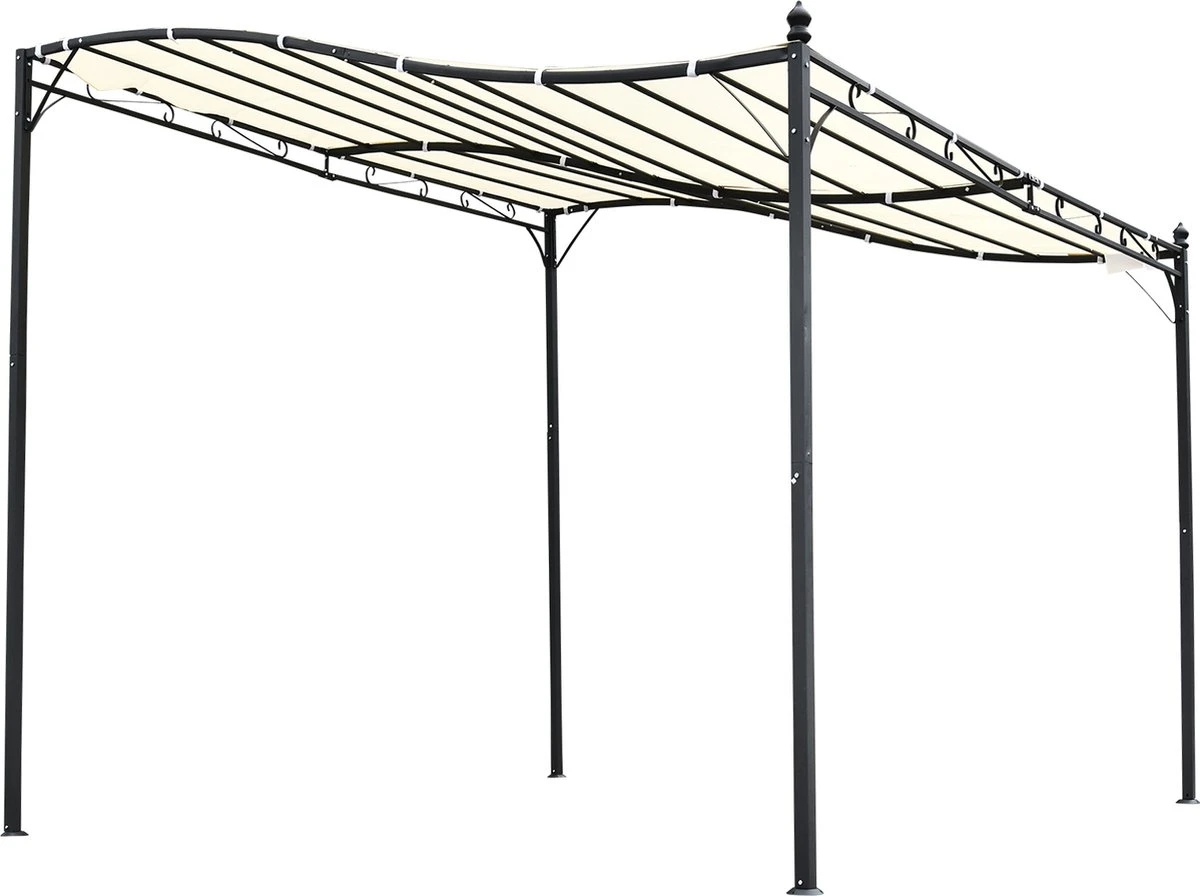 Outsunny Pergola partytent paviljoen overkapping tent metaal crème 297x297 cm 84C-038 Outsunny Pergola Partytent Paviljoen Overkapping Tent Metaal Crème 297x297 Cm 84C-038 -Tuinmeubelseries Winkel 1200x896 1