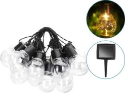 Aigostar 10VRG Solar Lichtsnoer - Lichtslinger Op Zonne-energie - Lampjes Slinger - 20 Transparante LED - 3000K - 5.8 Meter -Tuinmeubelseries Winkel 1200x898 4