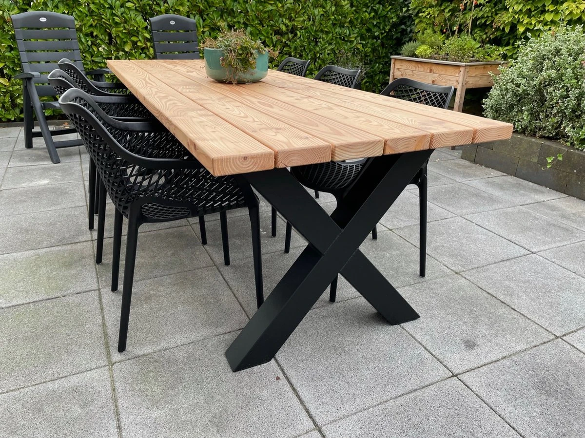 Tuintafel Douglas 220 cm x 90 cm | Stalen Poten | + Montage | Duurzame Eettafel | Onderhoudsarm 6-8 personen | Geschaafd Hout | DuuMaa Tuintafel Douglas 220 Cm X 90 Cm | Stalen Poten | + Montage | Duurzame Eettafel | Onderhoudsarm 6-8 Personen | Geschaafd Hout | DuuMaa -Tuinmeubelseries Winkel 1200x899 16