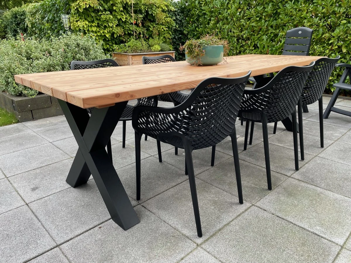 Tuintafel Douglas 220 cm x 90 cm | Stalen Poten | + Montage | Duurzame Eettafel | Onderhoudsarm 6-8 personen | Geschaafd Hout | DuuMaa Tuintafel Douglas 220 Cm X 90 Cm | Stalen Poten | + Montage | Duurzame Eettafel | Onderhoudsarm 6-8 Personen | Geschaafd Hout | DuuMaa -Tuinmeubelseries Winkel 1200x899 17