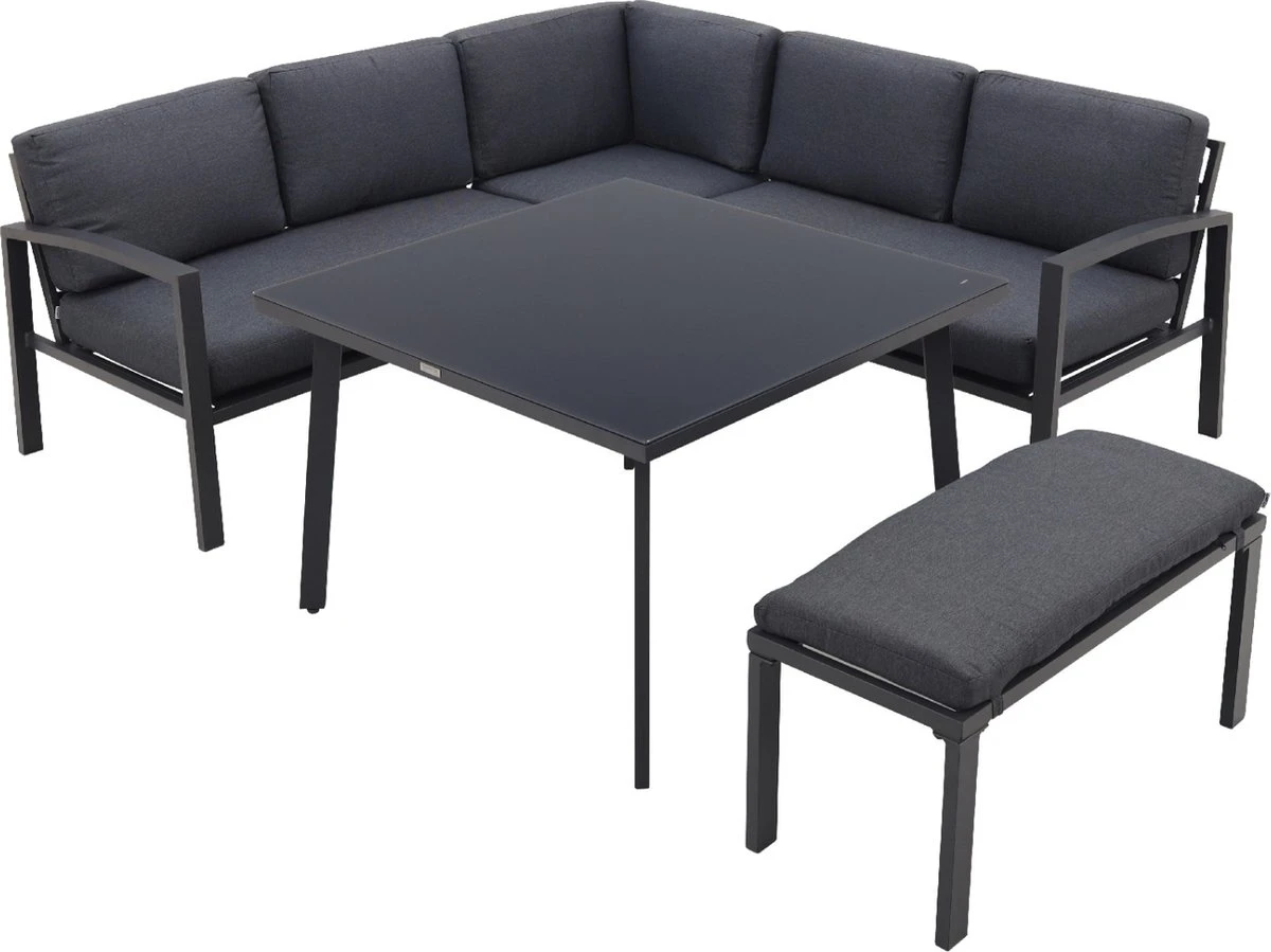 Wellington lounge dining set - Carbon black Wellington Lounge Dining Set - Carbon Black -Tuinmeubelseries Winkel 1200x899 22