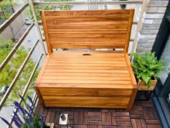 Kleine Teakhouten Tuinbank Met Opbergruimte - 100 X 60 X 90 Cm - Duurzaam Teakhout - Blijft Strak En Mooi - Sterke Constructie Om Lang Mee Te Gaan -Tuinmeubelseries Winkel 1200x900 7