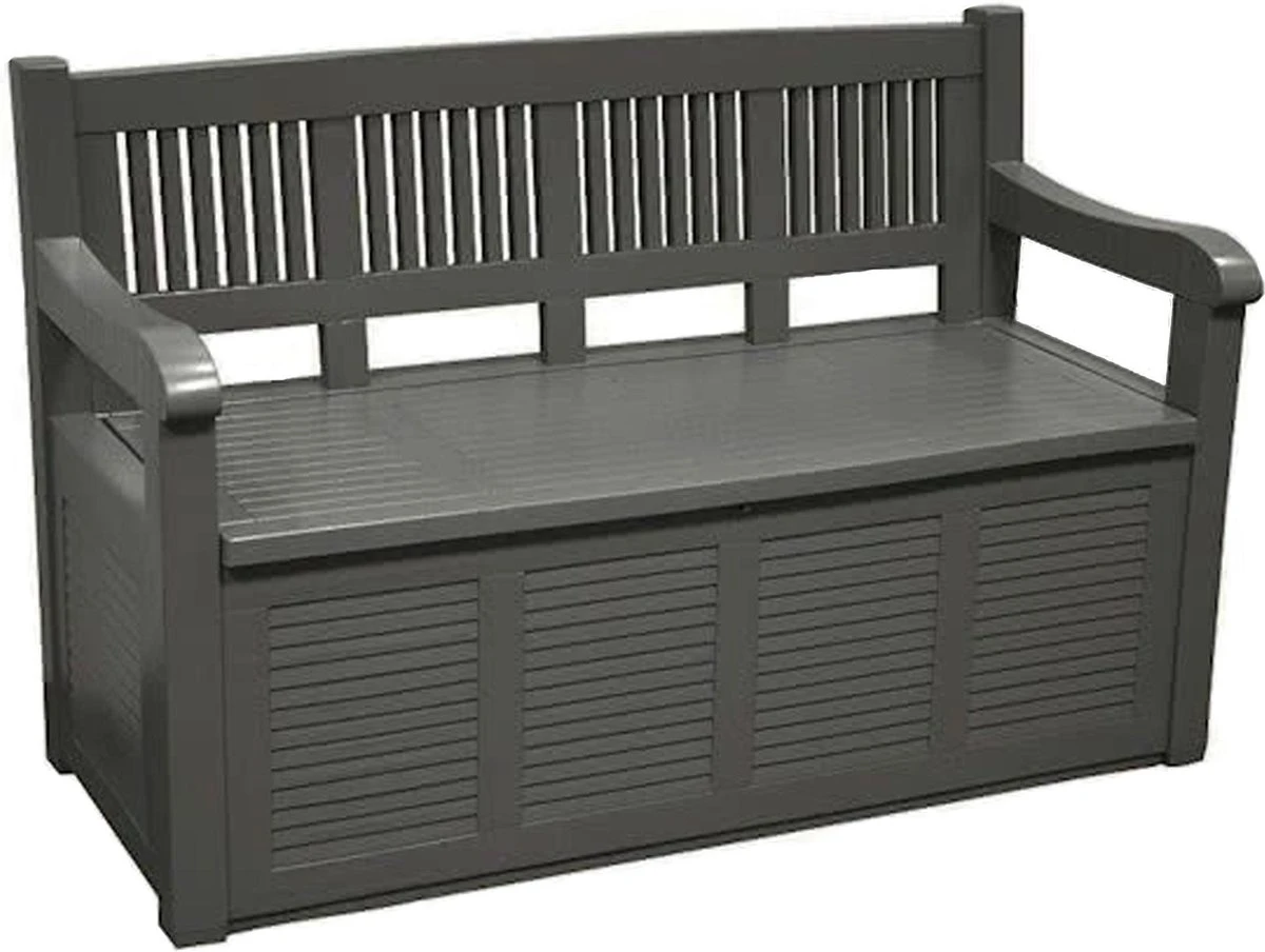 Opbergbank van Kunststof | 130 x 60 cm | Antraciet Merkloos Opbergbank Van Kunststof | 130 X 60 Cm | Antraciet -Tuinmeubelseries Winkel 1200x904 5