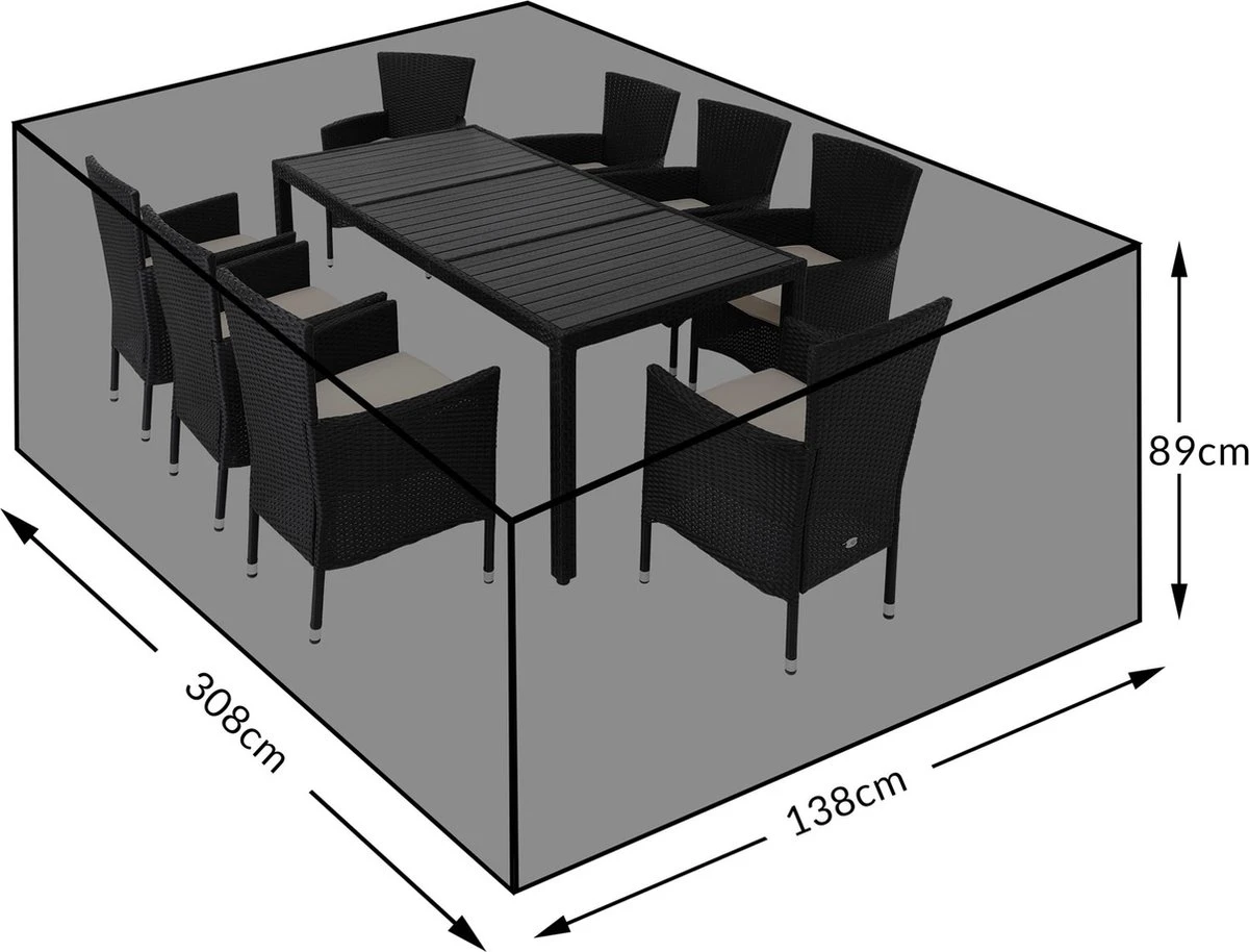 Kingsleeve Tuinmeubelhoes - Beschermhoes - Weerbestendig -308x138x89cm - Groen Kingsleeve Tuinmeubelhoes - Beschermhoes - Weerbestendig -308x138x89cm - Groen -Tuinmeubelseries Winkel