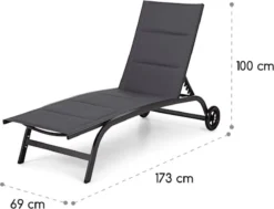 Blumfeldt Limala Tuinstoel - Ligstoel - Relaxstoel - Rugleuning In 6 Standen Verstelbaar - 2 Vielen - Draagkracht: Max. 150 Kg 4 Blumfeldt Limala Tuinstoel - Ligstoel - Relaxstoel - Rugleuning In 6 Standen Verstelbaar - 2 Vielen - Draagkracht: Max. 150 Kg -Tuinmeubelseries Winkel 1200x918