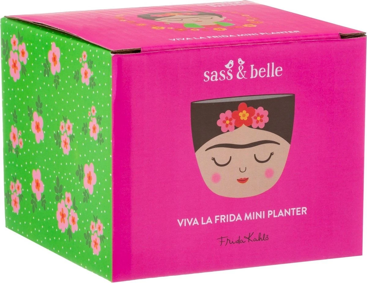 Frida Kahlo kleine bloempot - Sass & Belle Frida Kahlo Kleine Bloempot - Sass & Belle -Tuinmeubelseries Winkel 1200x926 4