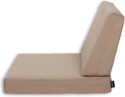 Universeel Lounge Kussen Strak Schuin Uni Zand