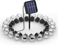 Homèlle Solar Lichtsnoer - 20 LED - 3+2 Meter - Warm-wit - ø5cm - Tuinverlichting Op Zonne-energie - Kerstverlichting - Buitenverlichting - Lichtslinger - Lampjes Slinger - Transparant -Tuinmeubelseries Winkel 1200x940 4