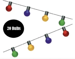 Tuin Lichtsnoer Met Kleur Lampjes Van WDMT™ | 13,55 Meter Lang | 20 Stuks LED Lamp Tuin Verlichting Snoer | Sfeervolle Tuinverlichting