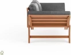 Loungebank Tuin FSC Antraciet – Makkelijk Verstelbaar Lounge Bank Balkon – Tuinbank Lounge Hardhout FSC – Perfecthomeshop -Tuinmeubelseries Winkel 1200x942 1