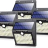 Auronic Solar Buitenlamp Met Bewegingssensor - 97 LED's - Wit Licht - Op Zonne-energie - IP65 Waterdicht - 4 Stuks