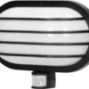 Buitenlamp Met Bewegingssensor LASO - Tuinverlichting 180° - Buitenverlichting Met IP44 - Wandlamp Buiten - Muurlamp 230 Volt Voor Max. 60 Watt - Zwart