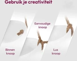 Gadgy Plantenhanger Keramiek - Set Van 3 - Hangpot Van Wit Steen - Hangende Bloempot Plantenpot - Met 3 Verschillende Koorden - 12x11x9.5CM -Tuinmeubelseries Winkel 1200x959 5