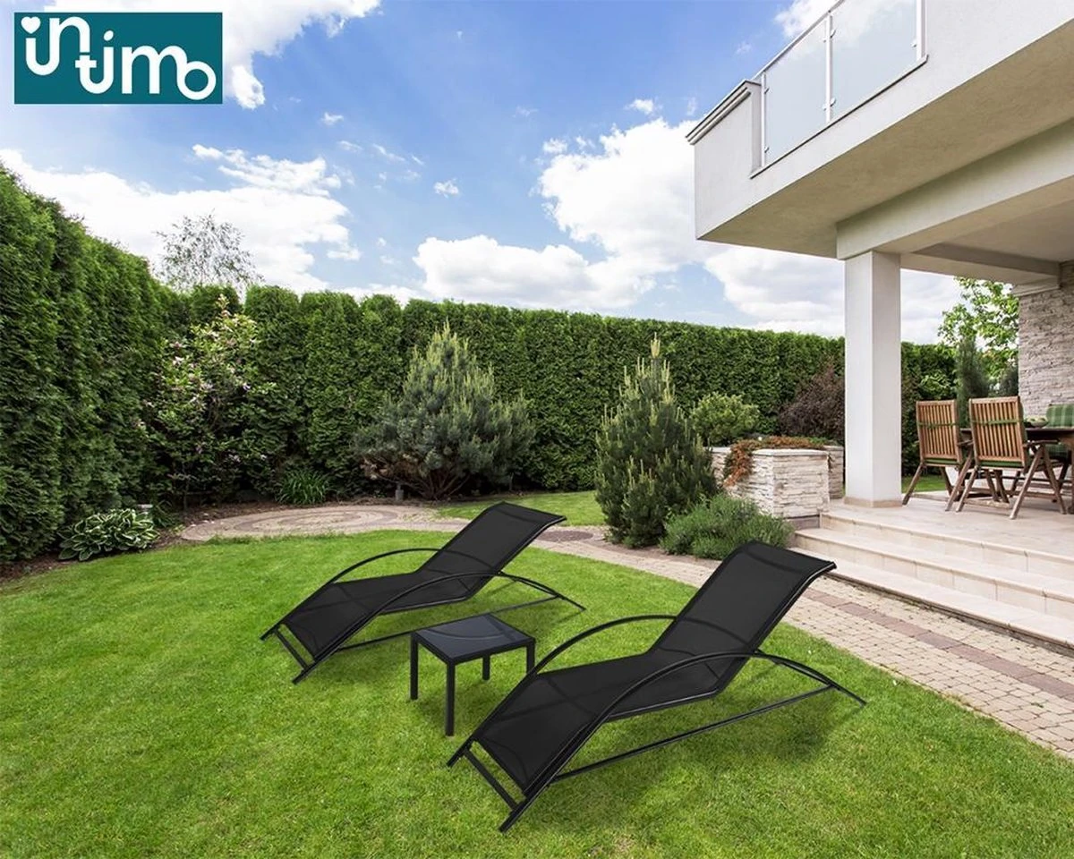 Intimo Ligbeddenset + Tafel - Zwart - 163x60x65/45x45x40 Intimo Ligbeddenset + Tafel - Zwart - 163x60x65/45x45x40 -Tuinmeubelseries Winkel 1200x960 8