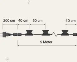 A Sunny Day Lichtsnoer Buiten - 5 Meter Inclusief 10 LED Lampen - 5 Meter Lichtsnoer Voor Buiten + 2 Meter Aansluitsnoer - Prikkabel - Priklicht - Lichtsnoer - 10 LED Lampen - E27 Fitting - Verlengbaar - Lichtsnoer Binnen -Tuinmeubelseries Winkel 1200x973 6