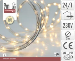 Merkloos DecorativeLIghting LED Lichtslang - 9 Meter - Warm Wit -Tuinmeubelseries Winkel 1200x976 6
