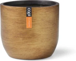 Capi Europe - Bloempot Bol Retro - 14x13 - Goud - Bloempot Voor Binnen - BRTG132