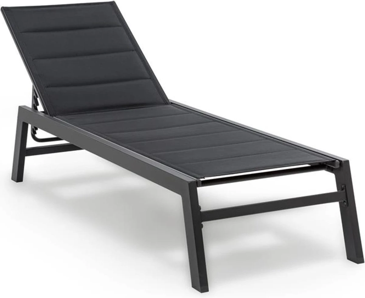 Blumfeldt Renazzo lounge ligstoel - Ligbed voor de tuin - Aluminium tuinstoel - 6 standen - Waterafstotend - Bekleding van 70 % pvc en 30 % polyetheen - Zwart Blumfeldt Renazzo Lounge Ligstoel - Ligbed Voor De Tuin - Aluminium Tuinstoel - 6 Standen - Waterafstotend - Bekleding Van 70 % Pvc En 30 % Polyetheen - Zwart -Tuinmeubelseries Winkel