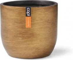 Capi Europe - Bloempot Bol Retro - 23x21 - Goud - Bloempot Voor Binnen - BRTG134 -Tuinmeubelseries Winkel 1200x992 1