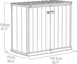 Keter Patio Store Opbergkast - 139,5x77x120cm - Grijs -Tuinmeubelseries Winkel 1200x995 2