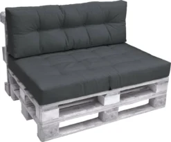 Beautissu Eco Elements Palletkussen – Rugkussen 120x40x15 Cm Voor Palletbank - Kussen Graphiet Grijs - Palletkussens In Matraskussen Kwaliteit -Tuinmeubelseries Winkel 1200x995 7