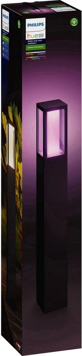 Philips Hue Impress sokkellamp - wit en gekleurd licht - zwart - hoog Philips Hue Impress Sokkellamp - Wit En Gekleurd Licht - Zwart - Hoog -Tuinmeubelseries Winkel