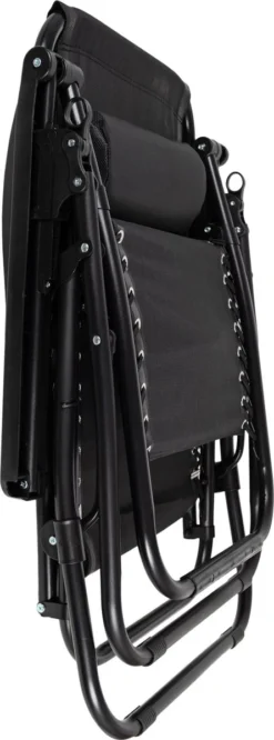 Luxe Ligstoel Met Hoofdsteun & Voetsteun - Verstelbare Rugleuning - Zonnebed Relaxstoel Voor Tuin/Terras/Strand/Balkon/Zwembad/Camping - Inklapbaar - Weerbestendig - Zwart 5 Luxe Ligstoel Met Hoofdsteun & Voetsteun - Verstelbare Rugleuning - Zonnebed Relaxstoel Voor Tuin/Terras/Strand/Balkon/Zwembad/Camping - Inklapbaar - Weerbestendig - Zwart -Tuinmeubelseries Winkel 445x1200