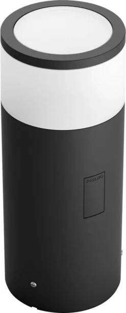Philips Hue Calla Sokkellamp - Wit En Gekleurd Licht - Zwart - Laag - Laagspanning - Uitbreiding -Tuinmeubelseries Winkel 483x1200