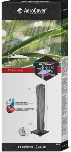 AeroCover Parasolhoes - Zweef Parasols - Grijs - 250x55 Cm (HxB) 6 AeroCover Parasolhoes - Zweef Parasols - Grijs - 250x55 Cm (HxB) -Tuinmeubelseries Winkel 562x1200