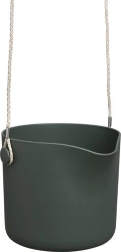 Elho B.for Swing 18 Hangpot - Bloempot Voor Binnen - Ø 18.0 X H 16.5 Cm - Groen/Blad Groen -Tuinmeubelseries Winkel 579x1200