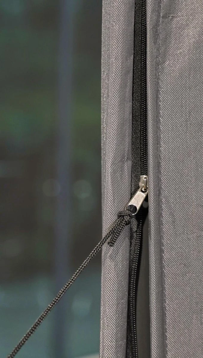 Weersbestendige Parasolhoes - Max. 4 x 4 m - Grijs / Antraciet - Zweefparasol Weersbestendige Parasolhoes - Max. 4 X 4 M - Grijs / Antraciet - Zweefparasol -Tuinmeubelseries Winkel