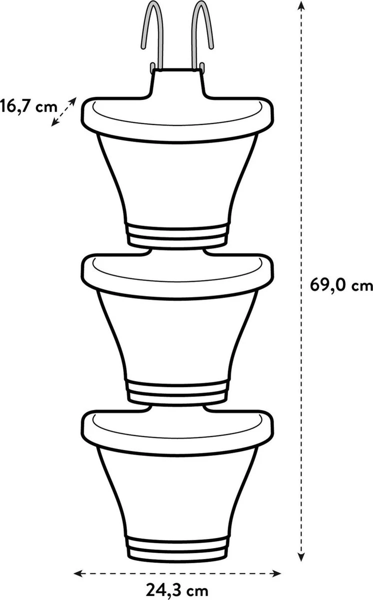 Elho Corsica Vertical Forest 24 - Bloempot voor Balkonbuiten - Ø 26.7 x H 29.7 cm - Wit/Wit Elho Corsica Vertical Forest 24 - Bloempot Voor Balkonbuiten - Ø 26.7 X H 29.7 Cm - Wit/Wit -Tuinmeubelseries Winkel 747x1200 1