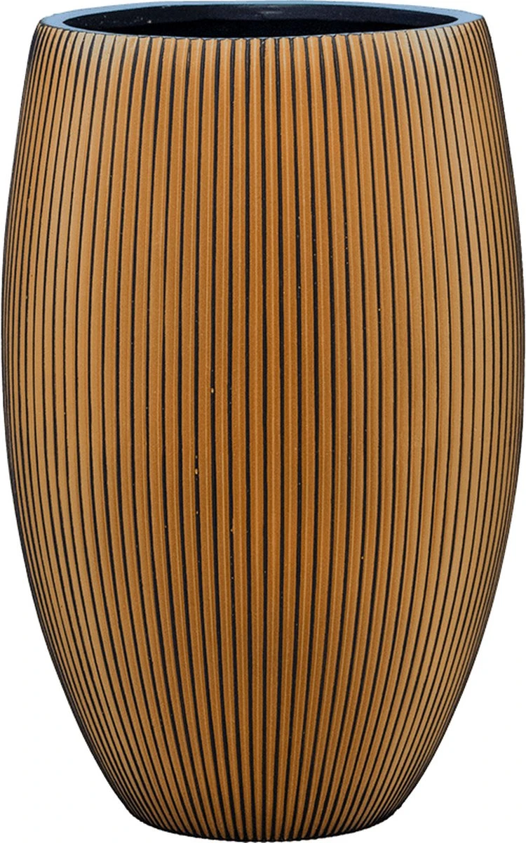Capi Europe - Vaas elegant deluxe Groove XL - 40x61 - Goud - Bloempot voor binnen - Opening ⌀29 - GVGB1131 Capi Europe - Vaas Elegant Deluxe Groove XL - 40x61 - Goud - Bloempot Voor Binnen - Opening ⌀29 - GVGB1131 -Tuinmeubelseries Winkel 750x1200 1