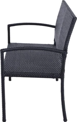 Outsunny Polyrotan Tuinbank 2-zits Parkbank Bank Staal Zwart 867-022 5 Outsunny Polyrotan Tuinbank 2-zits Parkbank Bank Staal Zwart 867-022 -Tuinmeubelseries Winkel 753x1200