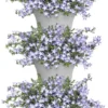 Elho Corsica Vertical Forest 24 - Bloempot Voor Balkonbuiten - Ø 26.7 X H 29.7 Cm - Wit/Wit