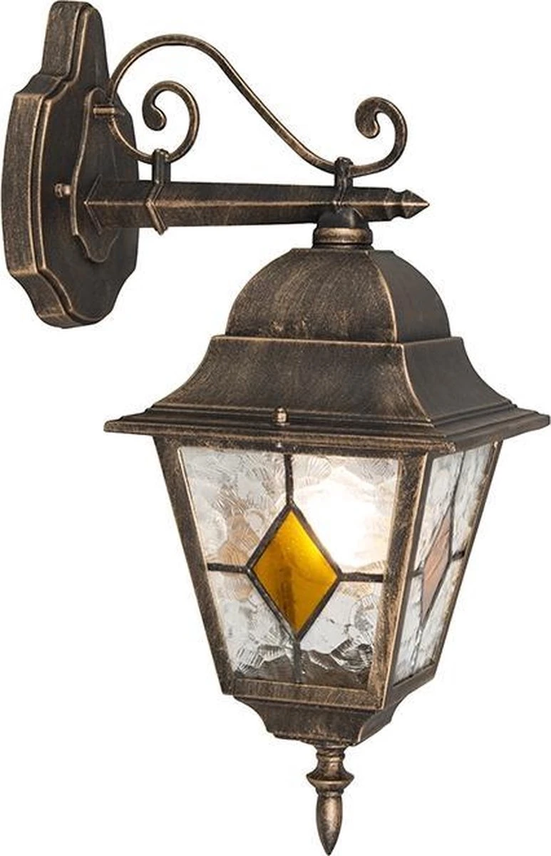 QAZQA antigua - Landelijke Wandlamp voor buiten - 1 lichts - D 255 mm - Brons - Buitenverlichting QAZQA Antigua - Landelijke Wandlamp Voor Buiten - 1 Lichts - D 255 Mm - Brons - Buitenverlichting -Tuinmeubelseries Winkel 773x1200 1