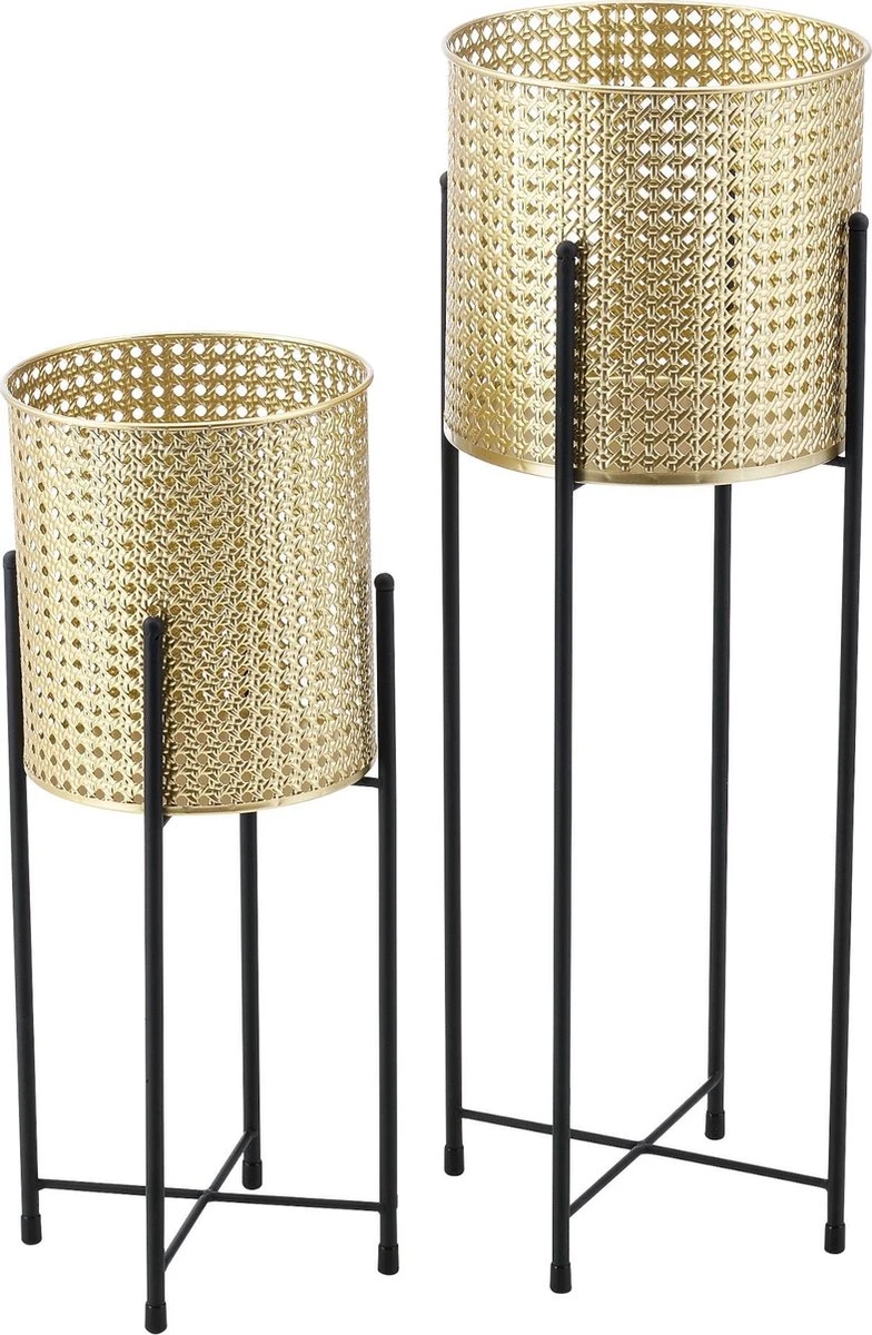 Bloempot op standaard Mol set van 2 zwart en goud Bloempot Op Standaard Mol Set Van 2 Zwart En Goud -Tuinmeubelseries Winkel 784x1200 2